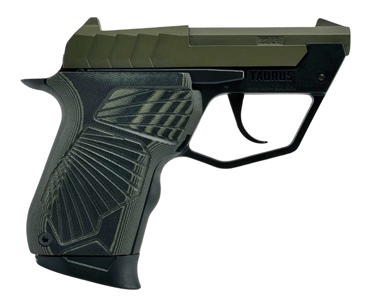 Taurus 1-22TUC13-ODG Micro-Compact 22 LR 9+1 2.50in Green Tip-Up Barrel, Ce