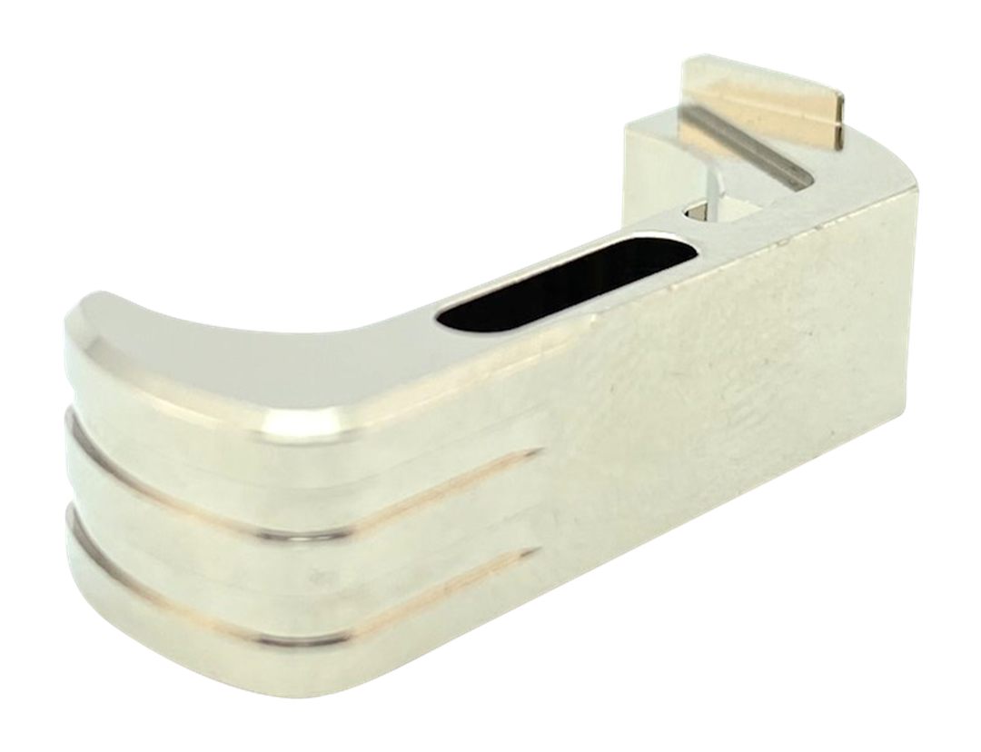 Cross Armory CRG5MCSV Mag Catch Extended Compatible w/Glock Gen4-5 Silver A