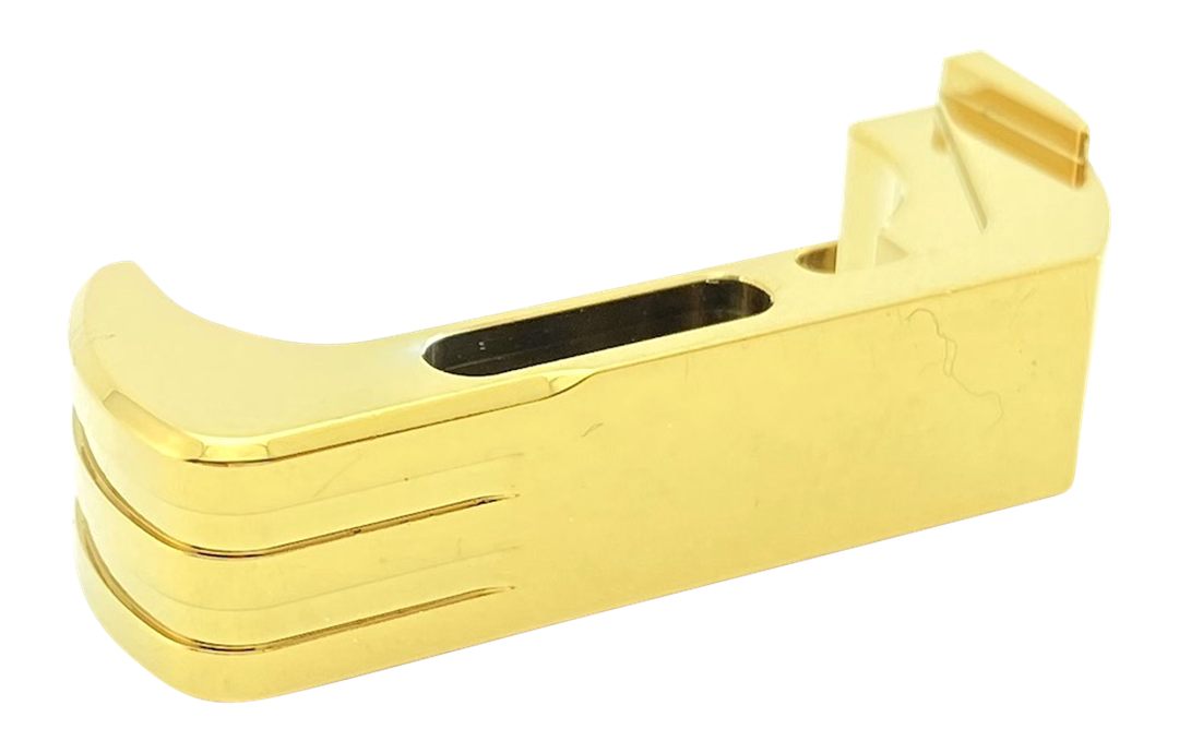 Cross Armory CRG5MCGD Mag Catch Extended Compatible w/Glock Gen4-5 Gold Ano