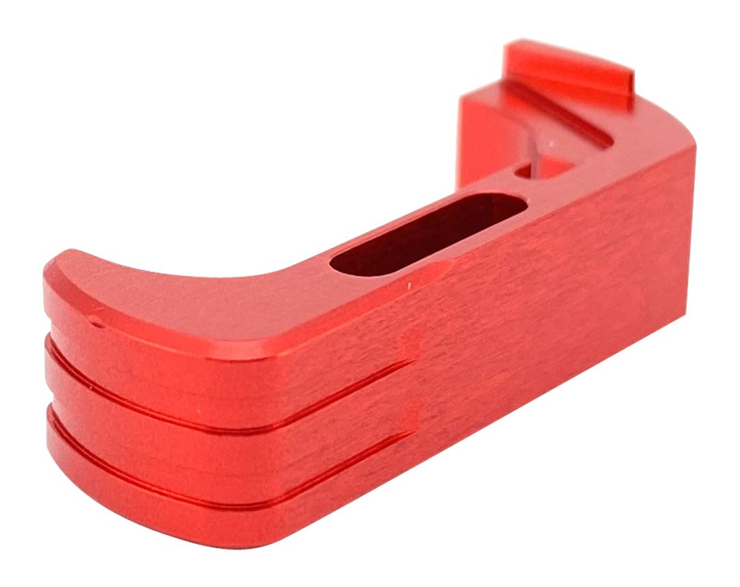 Cross Armory CRG5MCRD Mag Catch Extended Compatible w/Glock Gen4-5 Red Anod