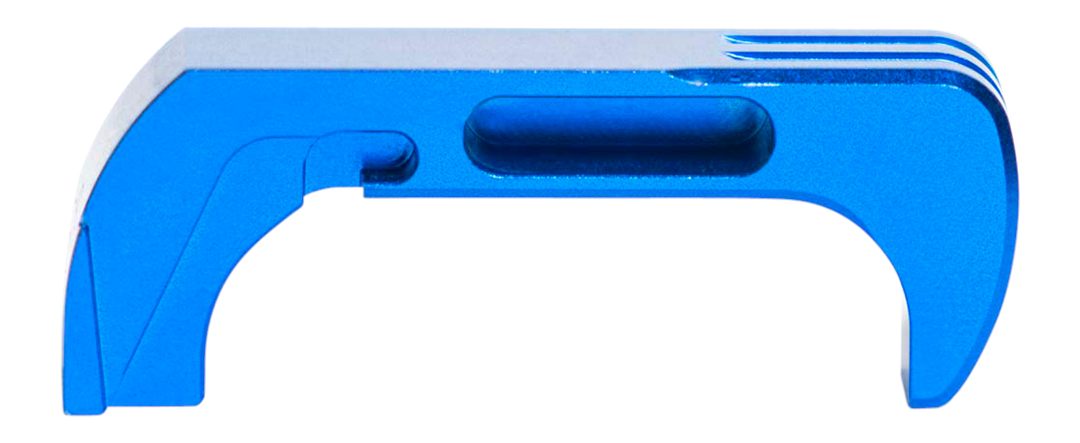 Cross Armory CRG5MCBL Mag Catch Extended Compatible w/Glock Gen4-5 Blue Ano