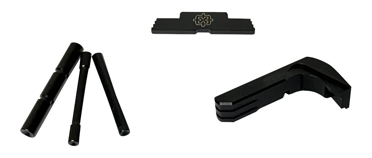 Cross Armory CRG5OKBK 3 Piece Kit Extended Compatible w/ Glock 17/19/26/34