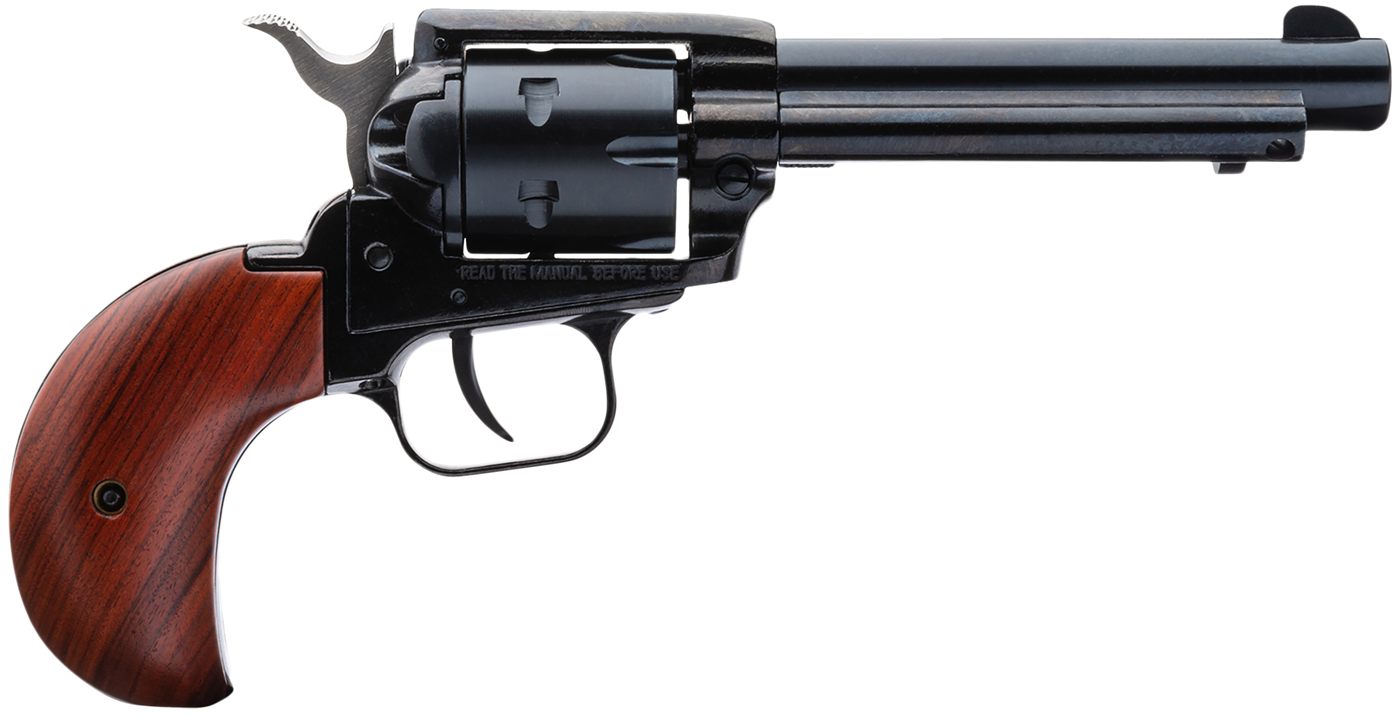 Heritage Mfg RR22MB4BH Rough Rider 22 LR/22 WMR 6 Shot, 4.75in Steel Black