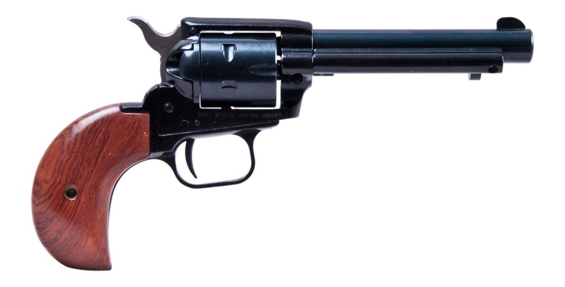 Heritage Mfg RR22MB4BH Rough Rider 22 LR/22 WMR 6 Shot, 4.75in Steel Black view 2