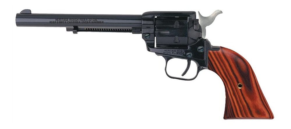 Heritage Mfg RR22B6 Rough Rider 22 LR 6 Shot, 6.50in Black Steel Barrel, Zi view 2