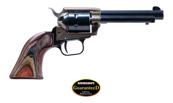 Heritage Mfg RR22MCH4 Rough Rider 22 LR/22 WMR 6 Shot, 4.75in Black Steel B view 2