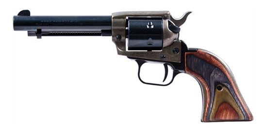 Heritage Mfg RR22MCH4 Rough Rider 22 LR/22 WMR 6 Shot, 4.75in Black Steel B view 3