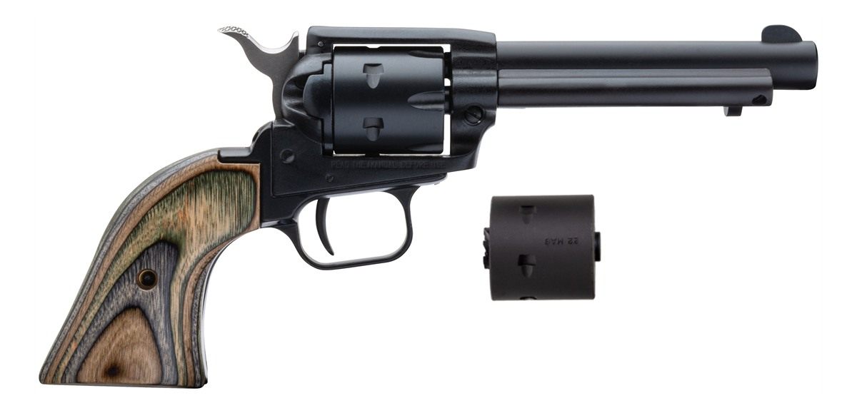 Heritage Manufacturing Mfg RR22MBS4 Rough Rider 22 LR WMR 6 Shot 4.75in Bla