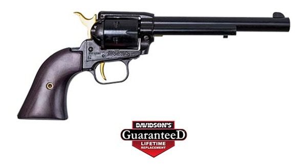 Heritage Manufacturing Mfg RR22B6-GLD Rough Rider 22 LR 6 Shot 6.50in Black view 2