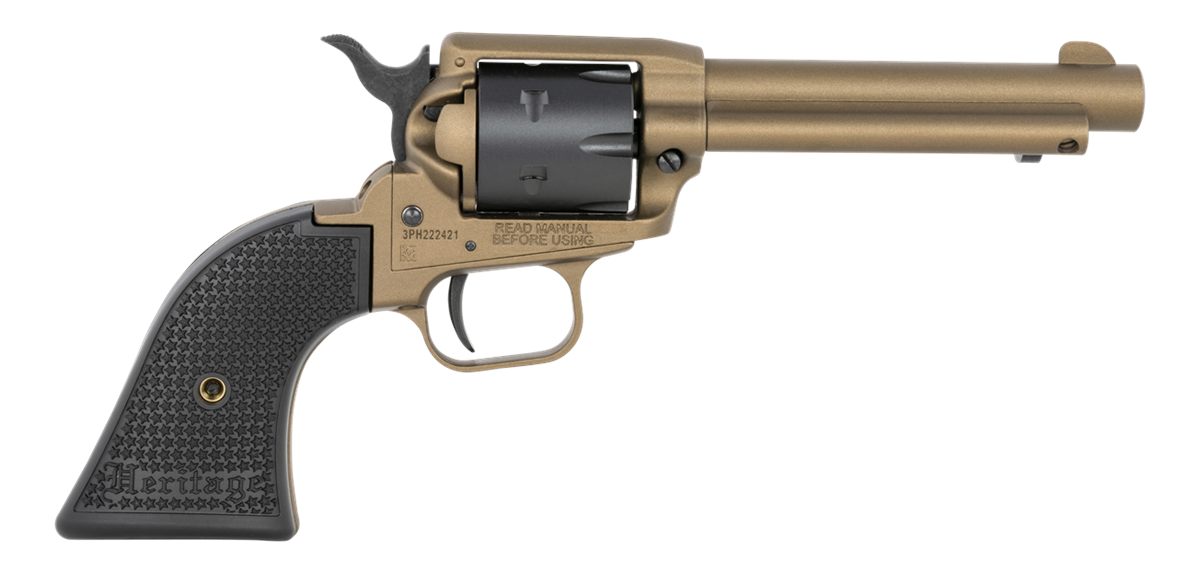 Heritage Mfg RR22A4 Rough Rider 22 LR 6 Shot 4.75in Burnt Bronze Cerakote S
