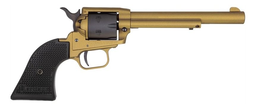 Heritage Manufacturing Mfg RR22S6 Rough Rider 22 LR 6 6.50in, Gold Cerakote view 2