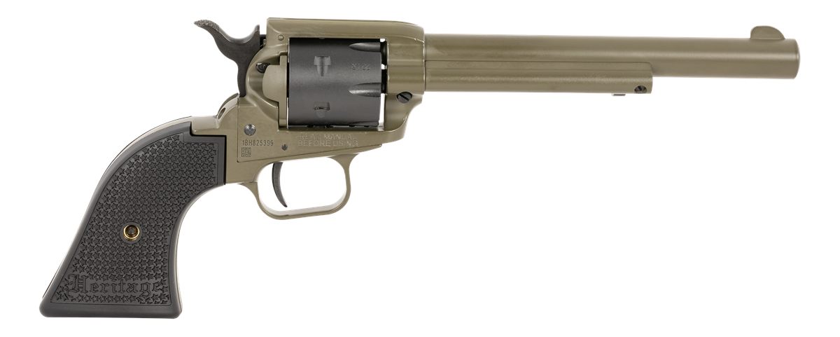 Heritage Manufacturing Mfg RR22T6 Rough Rider 22 LR 6 Shot 5.50in OD Green