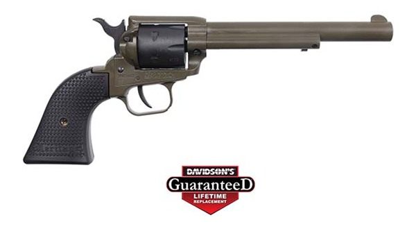 Heritage Manufacturing Mfg RR22T6 Rough Rider 22 LR 6 Shot 5.50in OD Green view 2