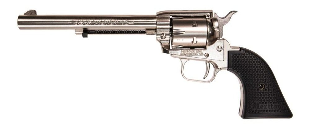 Heritage Mfg RR22NI6 Rough Rider 22 LR 6rd 6.50in Nickel Steel Barrel, Alum view 2