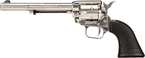 Heritage Mfg RR22NI6 Rough Rider 22 LR 6rd 6.50in Nickel Steel Barrel, Alum view 3