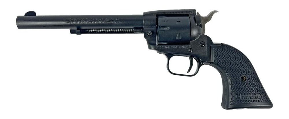 Heritage Mfg SRR22MBS6PG Rough Rider 22 LR/22 WMR 6 Shot/ 6.50in Black Sati view 3