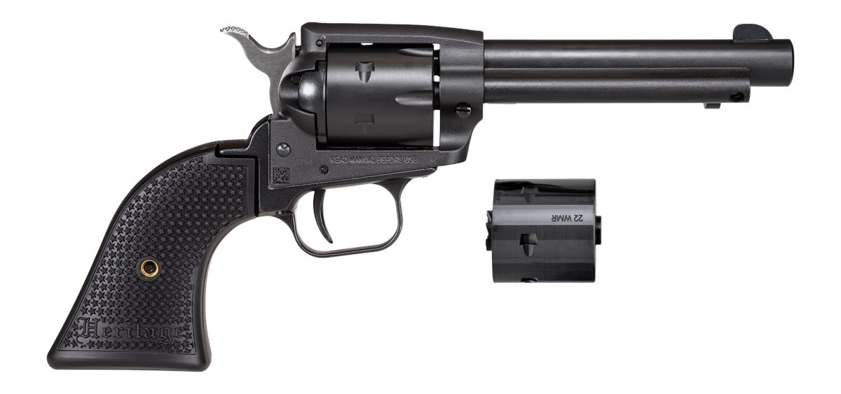 Heritage Manufacturing Mfg SRR22MBS4PG Rough Rider 22 LR/22 WMR 6 Shot, 4.7