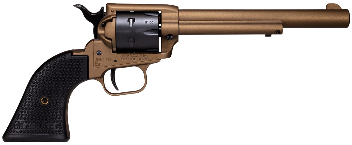 Heritage Mfg SRR22A6 Rough Rider 22 LR 6 Shot, 6.50in Burnt Bronze Cerakote