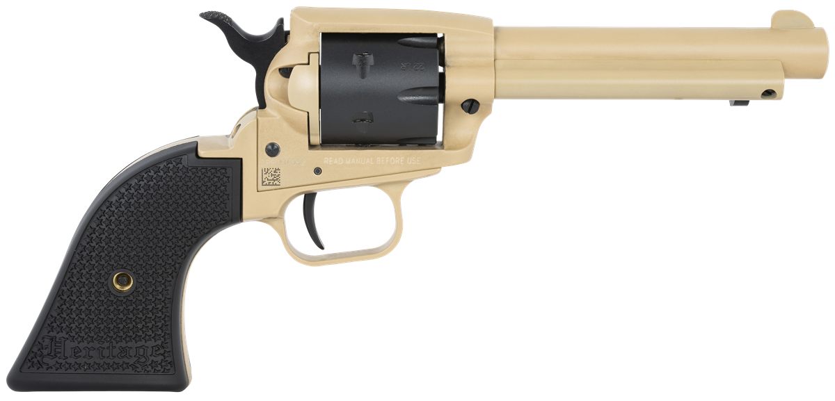 Heritage Mfg SRR22V4 Rough Rider 22 LR 6 Shot 4.75in Sabre Sand Cerakote St
