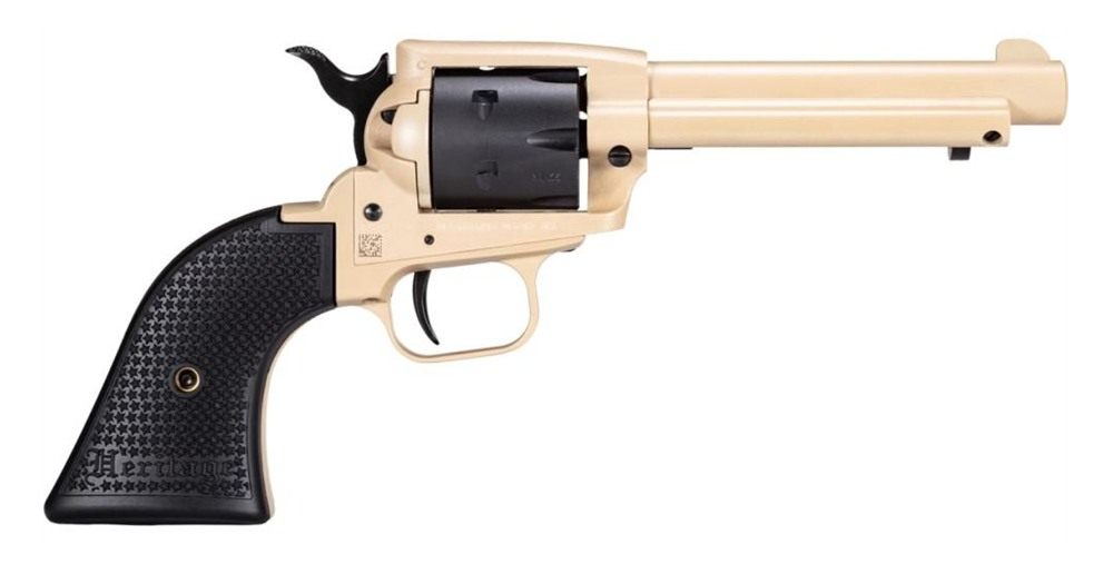 Heritage Mfg SRR22V4 Rough Rider 22 LR 6 Shot 4.75in Sabre Sand Cerakote St view 2
