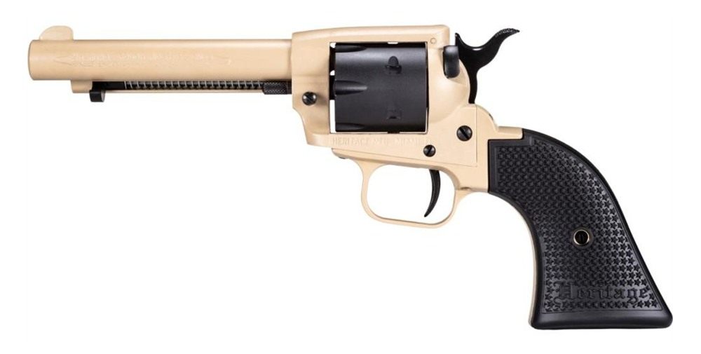 Heritage Mfg SRR22V4 Rough Rider 22 LR 6 Shot 4.75in Sabre Sand Cerakote St view 3