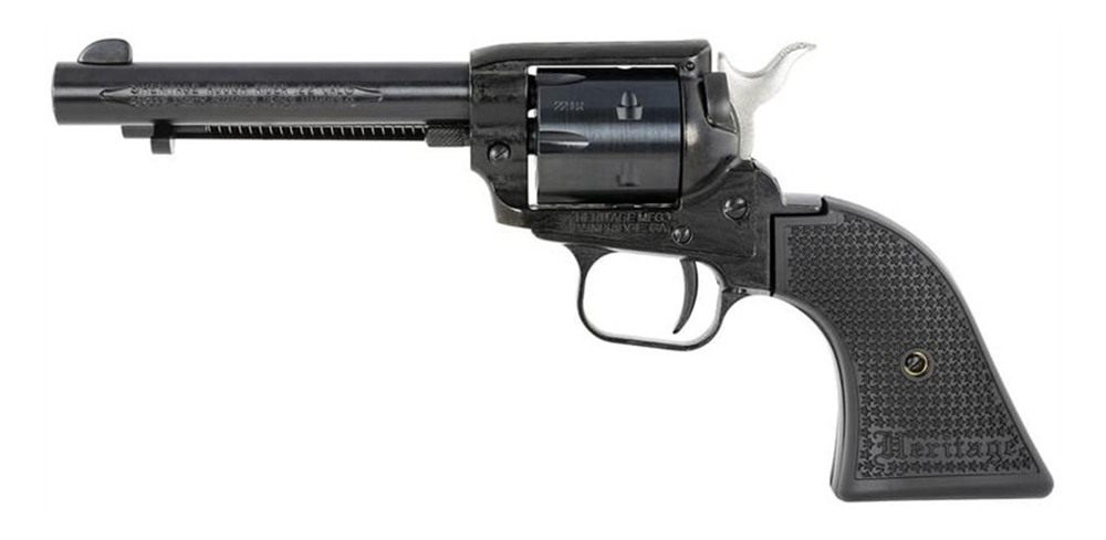 Heritage Mfg RR22B4PG Rough Rider 22 LR 6 Shot, 4.75in Black Steel Barrel view 2