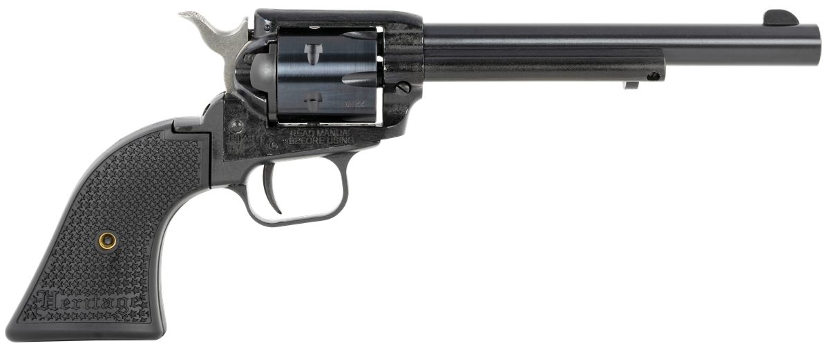 Heritage Mfg RR22MB6PG Rough Rider 22 LR/22 WMR 6 Shot, 6.50in Black Steel view 2