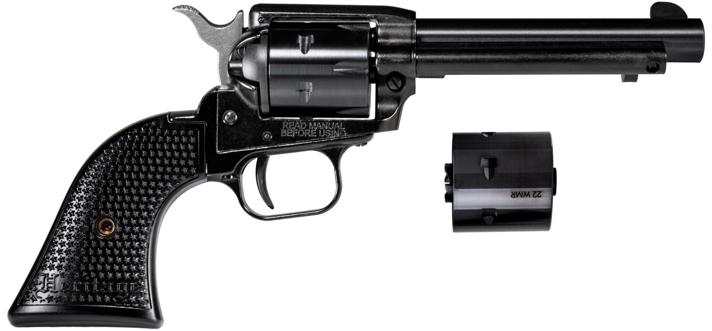 Heritage Manufacturing Mfg RR22MB4PG Rough Rider 22 LR/22 WMR 6 Shot, 4.75i