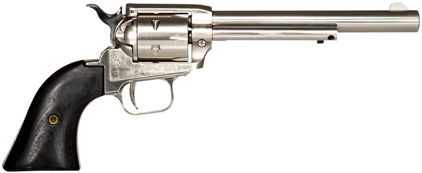 Heritage Mfg RR22NI6BW Rough Rider 22 LR 6rd 6.50in Nickel Steel Barrel, Al view 2