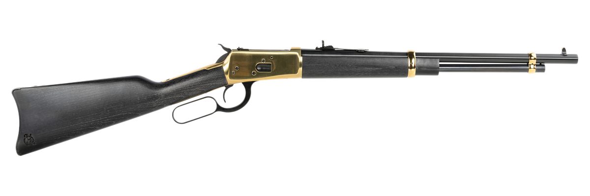 Heritage Mfg H9235718G 92 357 Mag 8+1 18in Black Steel Barrel, Gold PVD Sta