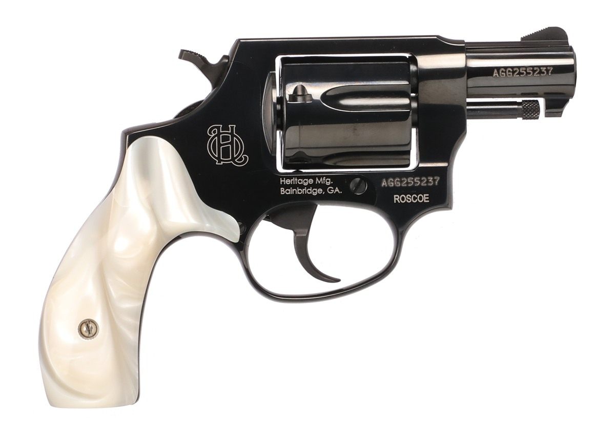 Heritage Manufacturing Roscoe 38SPL Revolver 2inBRL 5RD (5-Shot) Black Whit