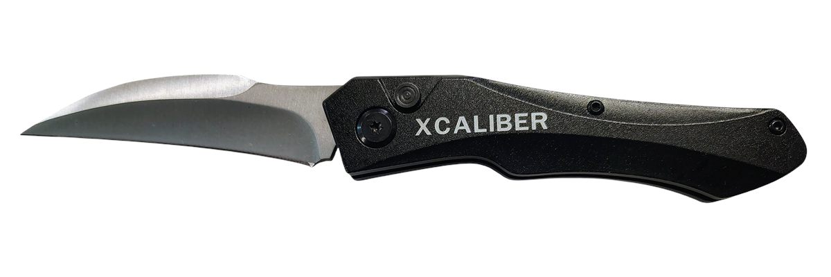 Xcaliber Knife Company Switch Blade 3.25in Folding Sheepsfoot Plain Stainle