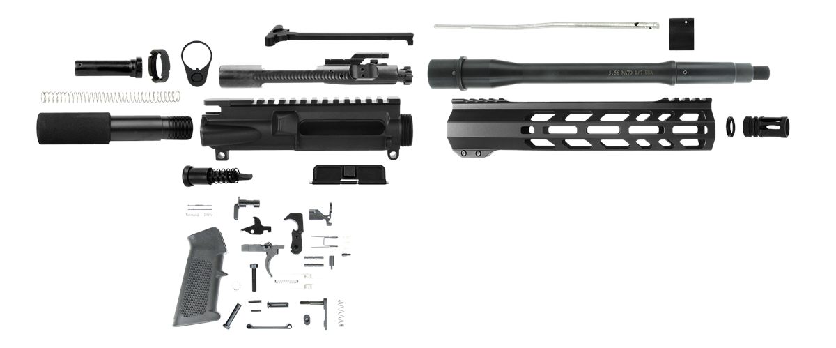 Tacfire SSPK556LPK10 Pistol Kit 5.56x45mm Nato AR-Pistol Platform Black Ste