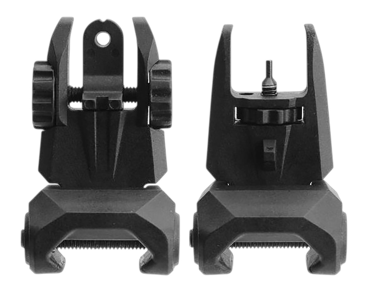 TacFire Tactical Polymer Front And Rear Flip Up Sight Set