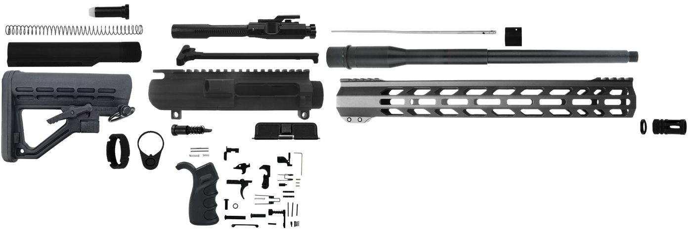 Tacfire SSRK308LPK16N Rifle Kit 308 Win Black