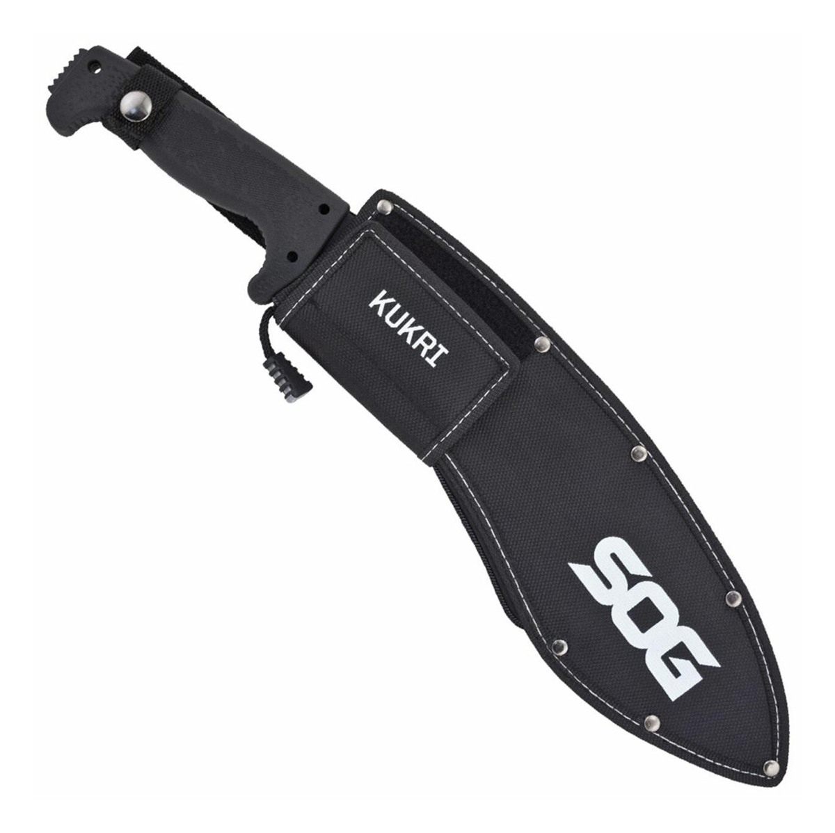 SOG Knives 12in Black Hardcased 3 Cr13 MoV SS Blade Kraton Handle 18in Long view 2