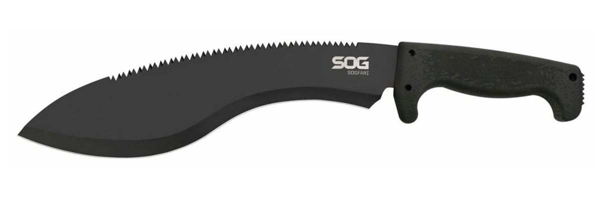 SOG Knives 12in Black Hardcased 3 Cr13 MoV SS Blade Kraton Handle 18in Long view 6
