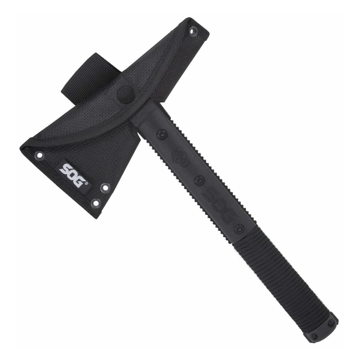 SOG Knives Survival Hawk 3in Blade 2 Cr13 MoV SS Black w/Reflective Paracor view 2