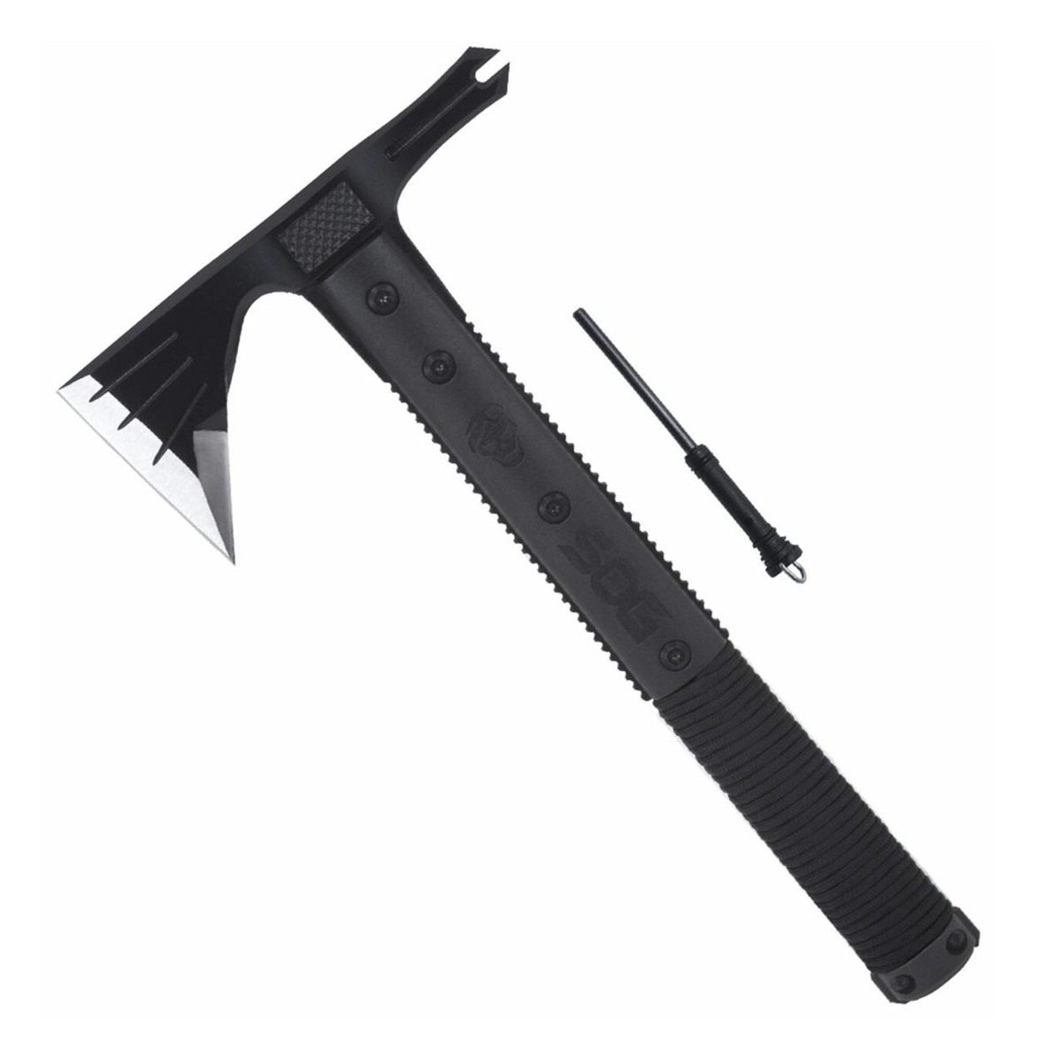 SOG Knives Survival Hawk 3in Blade 2 Cr13 MoV SS Black w/Reflective Paracor view 3