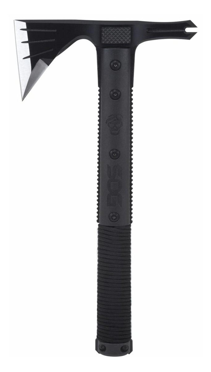 SOG Knives Survival Hawk 3in Blade 2 Cr13 MoV SS Black w/Reflective Paracor view 6