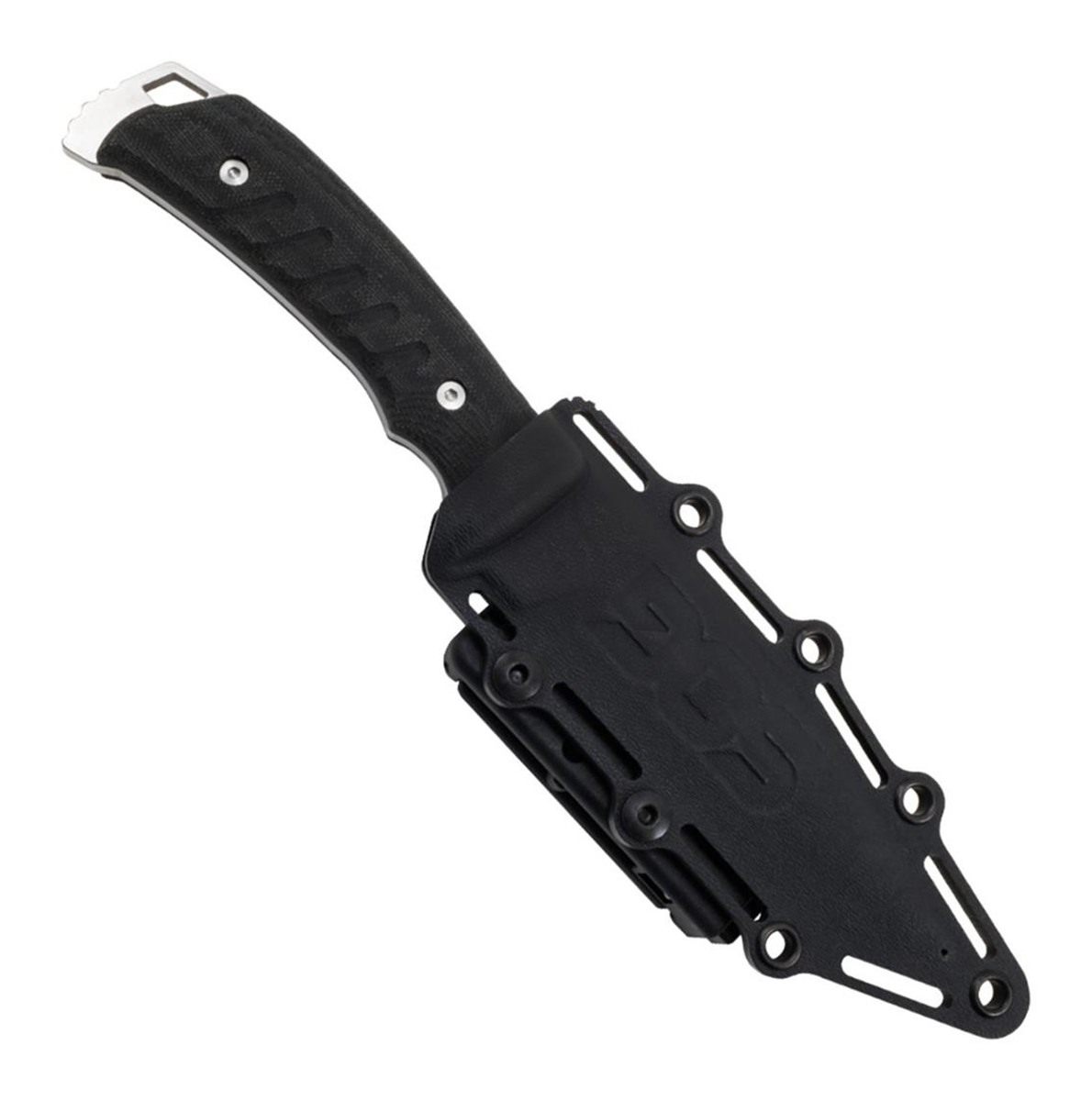 SOG Knives Pillar 5in Fixed Clip Point Plain Stonewashed S35VN SS Blade Bla view 3