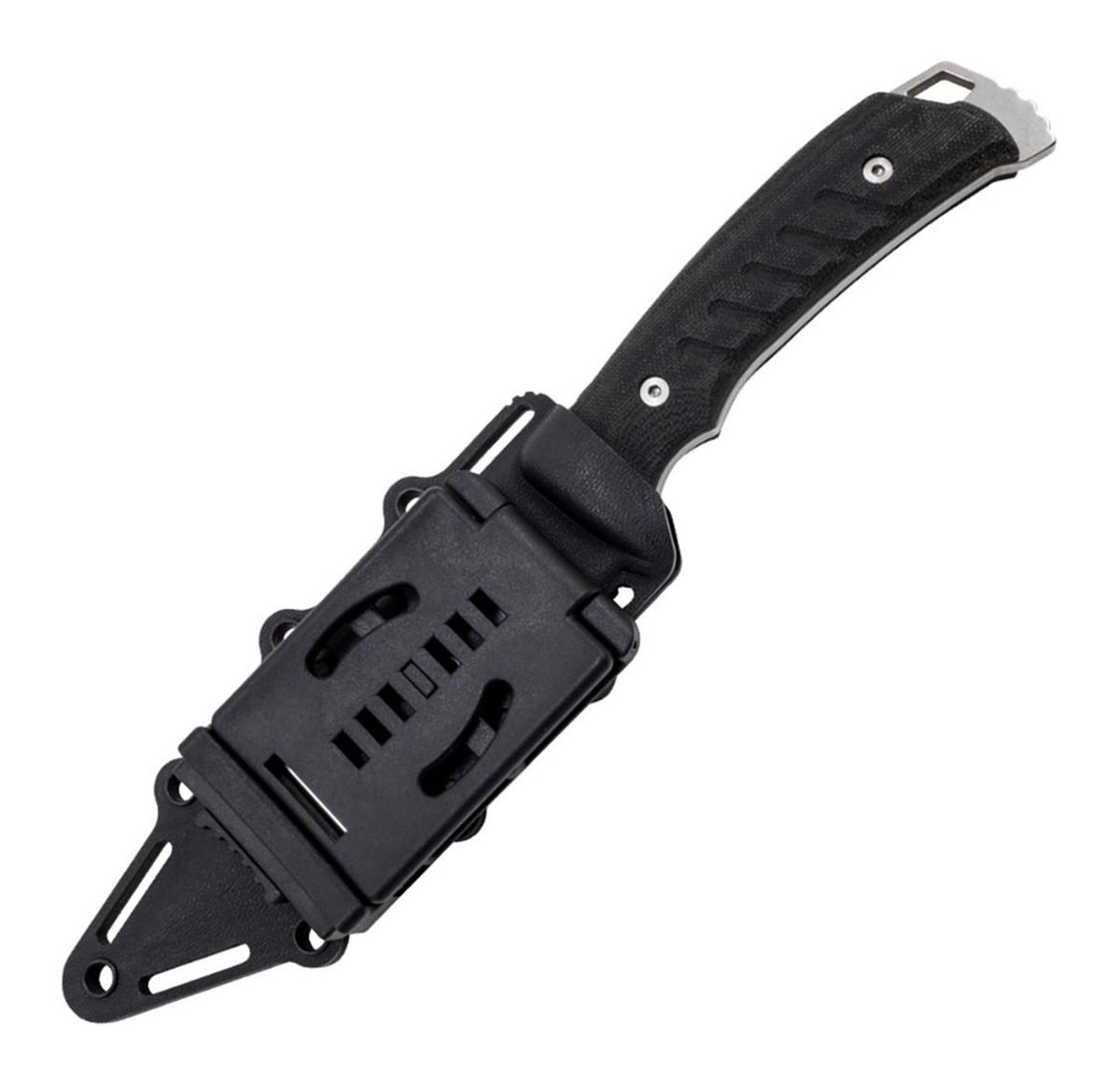 SOG Knives Pillar 5in Fixed Clip Point Plain Stonewashed S35VN SS Blade Bla view 4