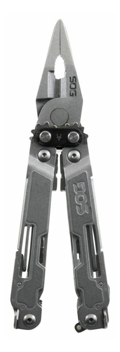 SOG Knives PowerAccess Deluxe Stone Washed Stainless Steel 21 Tools w/Sheat view 8