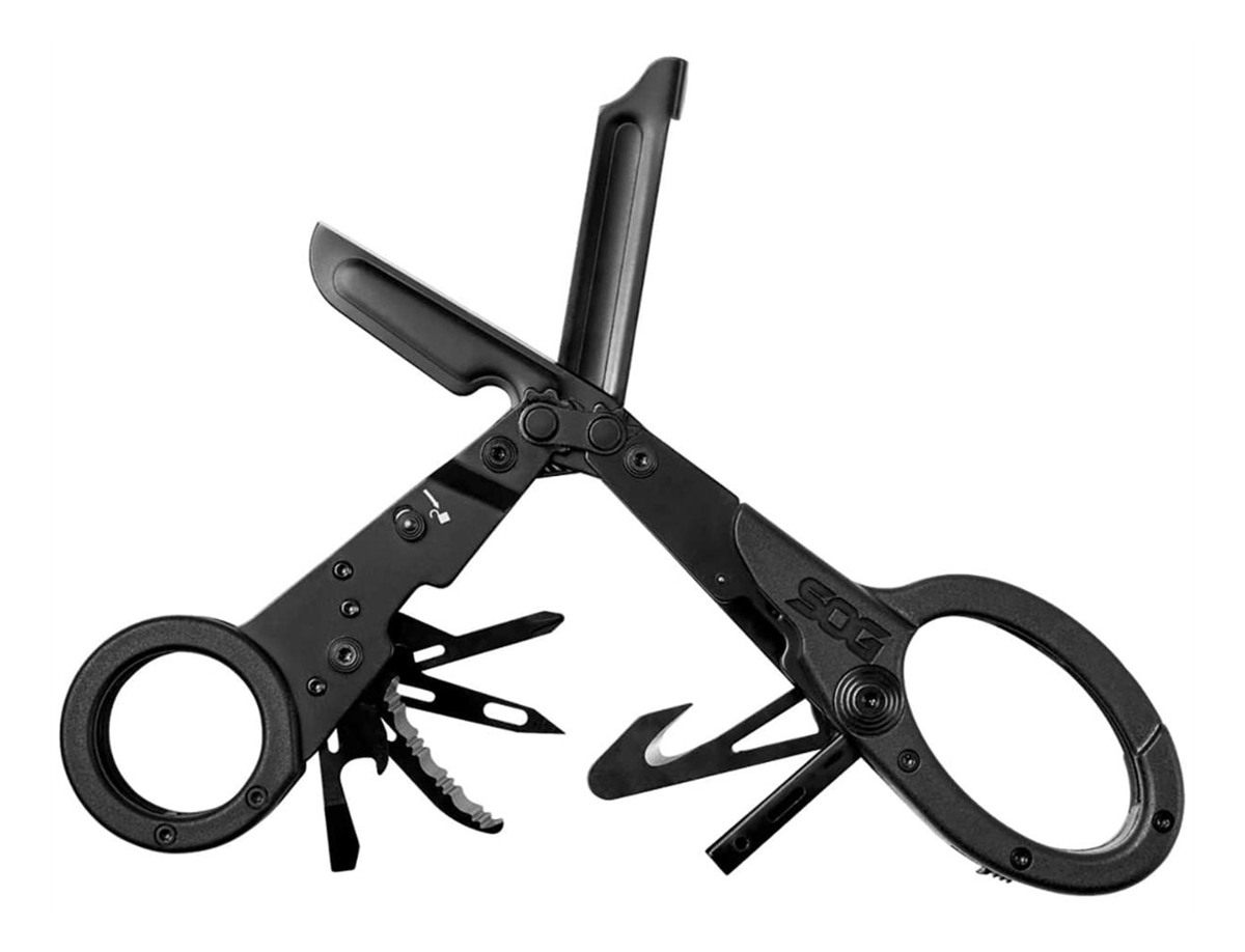 SOG Knives ParaShears Black 3 Cr13 MoV SS Plain Blade Features 11 Tools view 2