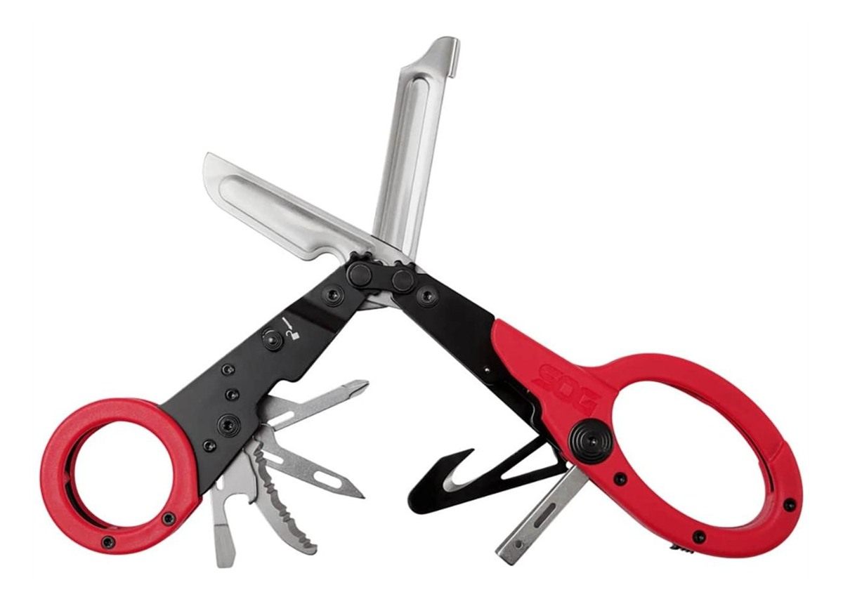SOG Knives ParaShears 3 Cr13 MoV SS Plain Blade Red Features 11 Tools view 4