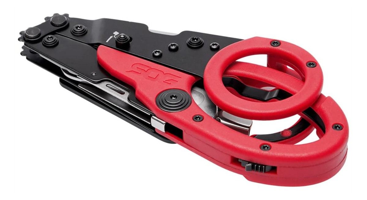SOG Knives ParaShears 3 Cr13 MoV SS Plain Blade Red Features 11 Tools view 6