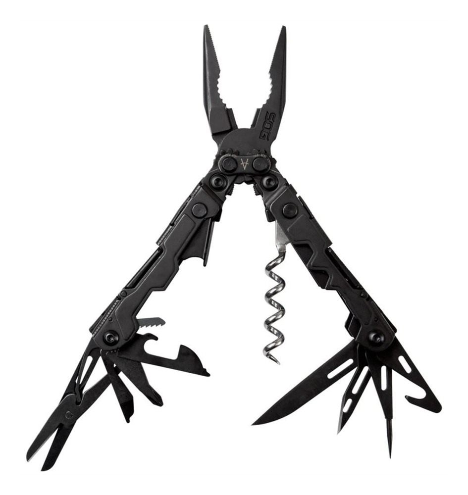 SOG Knives PowerLitre Black Hardcoat Anodized 5 Cr15 MoV Stainless Steel 5i view 2