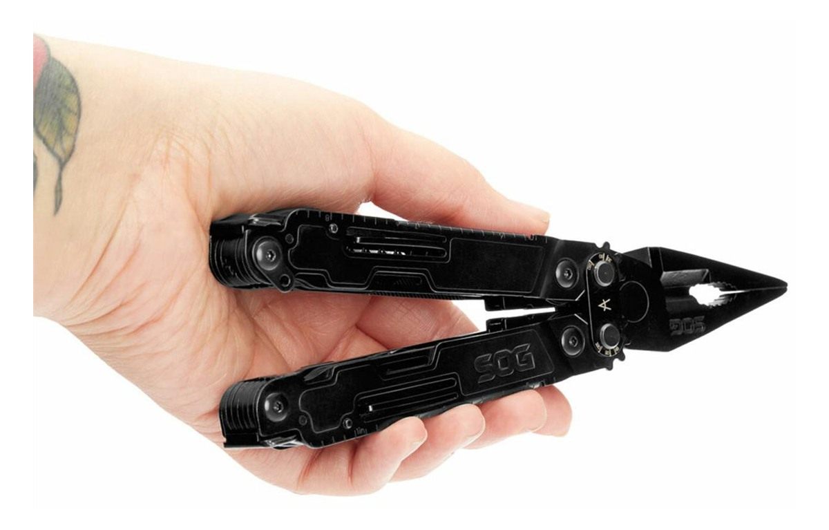 SOG Knives PowerAccess Deluxe Black Stainless Steel 21 Tools w/Sheath view 3