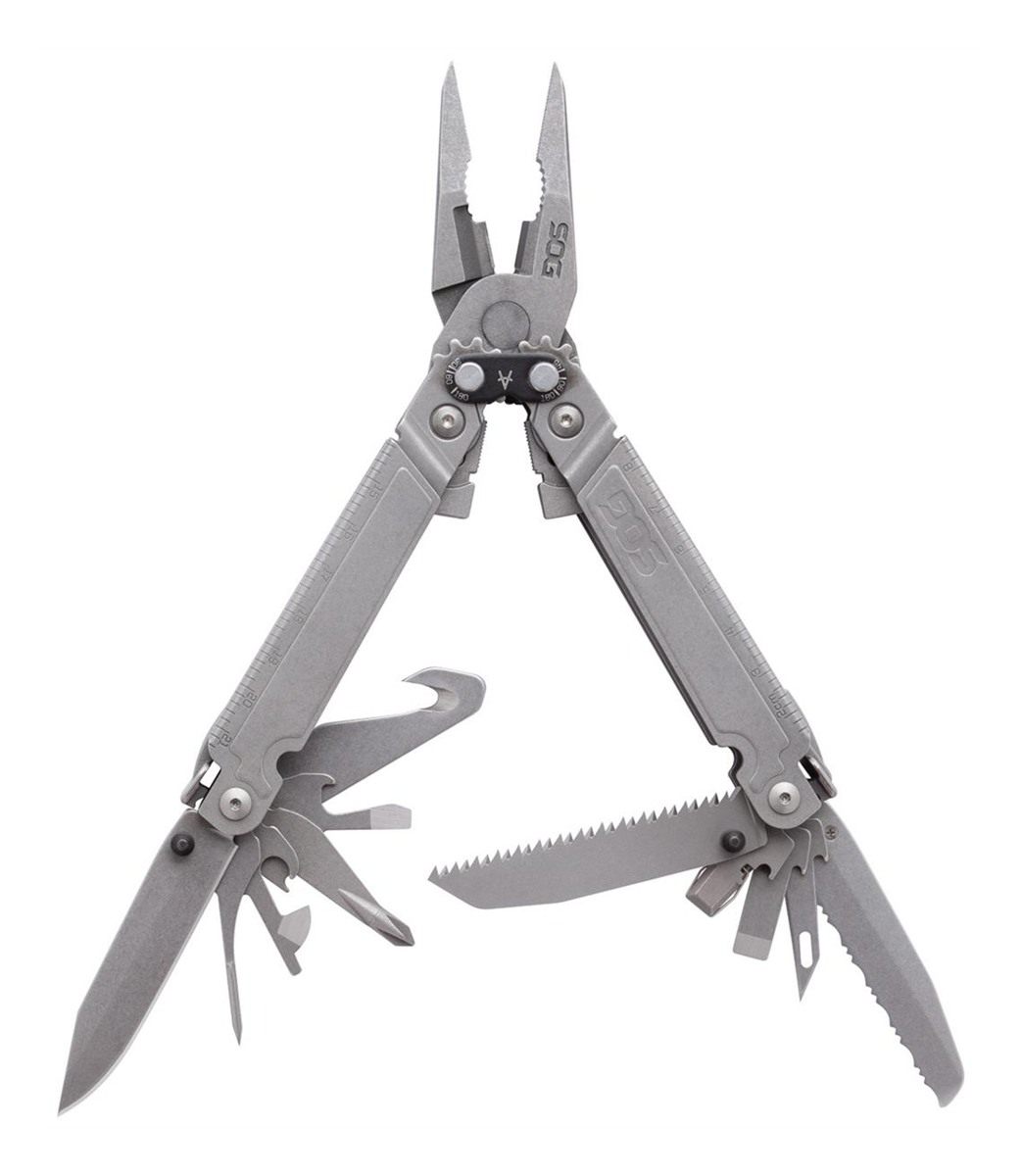SOG Knives PowerAccess MT Stone Washed 5 Cr15 MoV Stainless Steel 6.82in Lo view 2