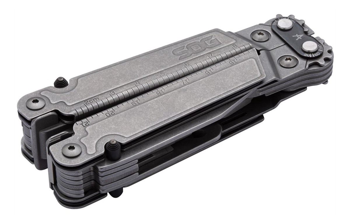 SOG Knives PowerAccess MT Stone Washed 5 Cr15 MoV Stainless Steel 6.82in Lo view 4